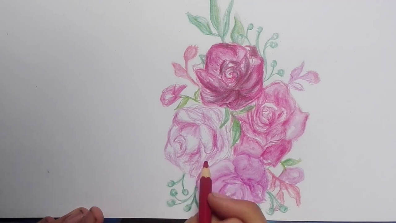 Pintando Flores con Lapices Acuarelables (ArteStar)