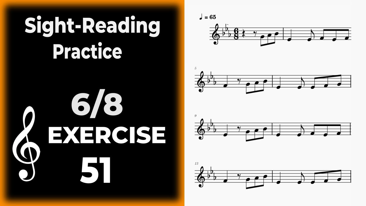 Sight Reading - Ex 51 - 6/8 Eb Major - Intermediate
