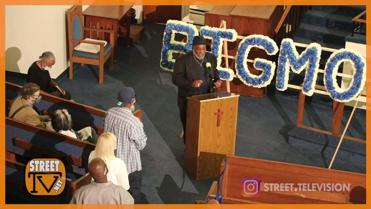 Pretty Boy, childhood friend of Monster Kody, speaks at funeral
