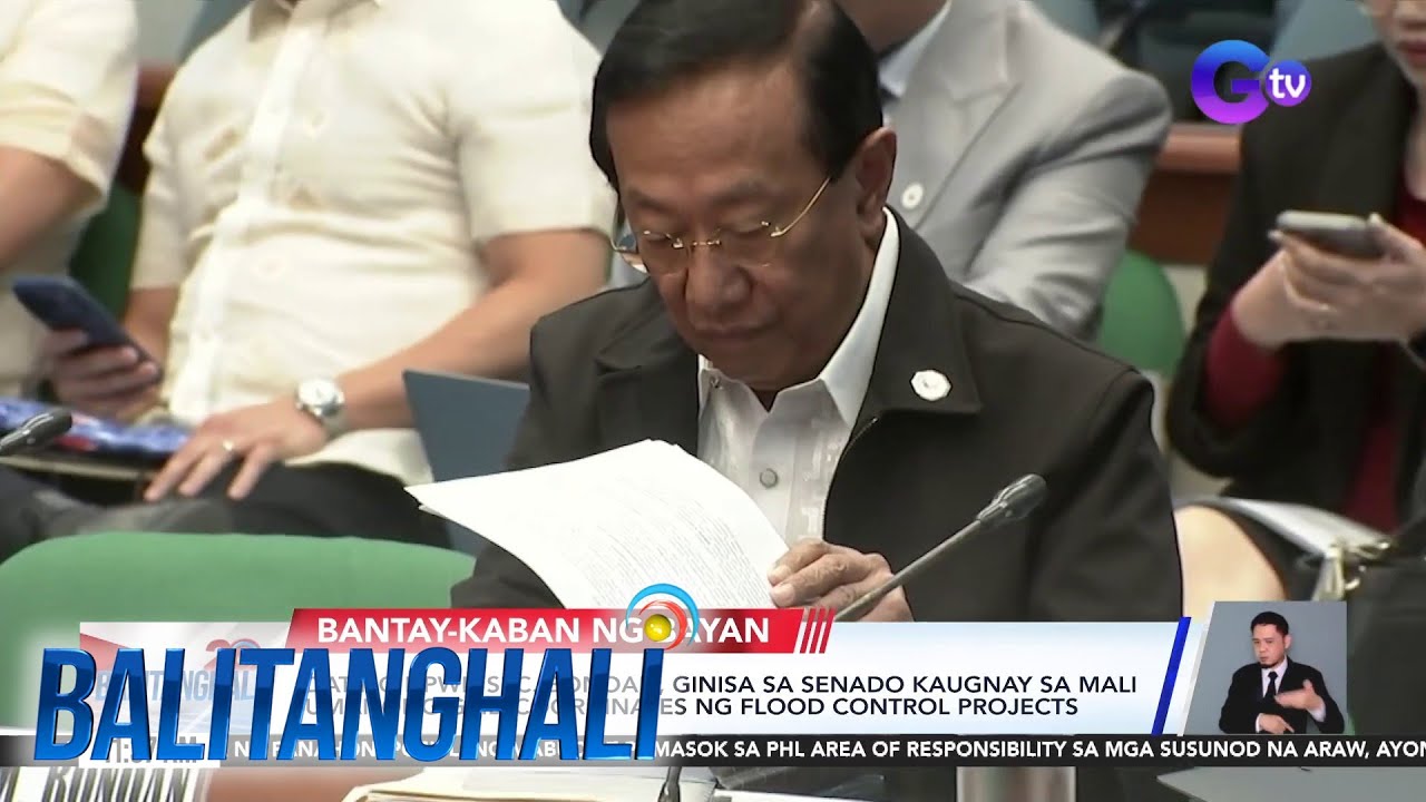 Dating DPWH Sec. Bonoan, ginisa sa Senado kaugnay sa mali umanong grid coordinates... | Balitanghali