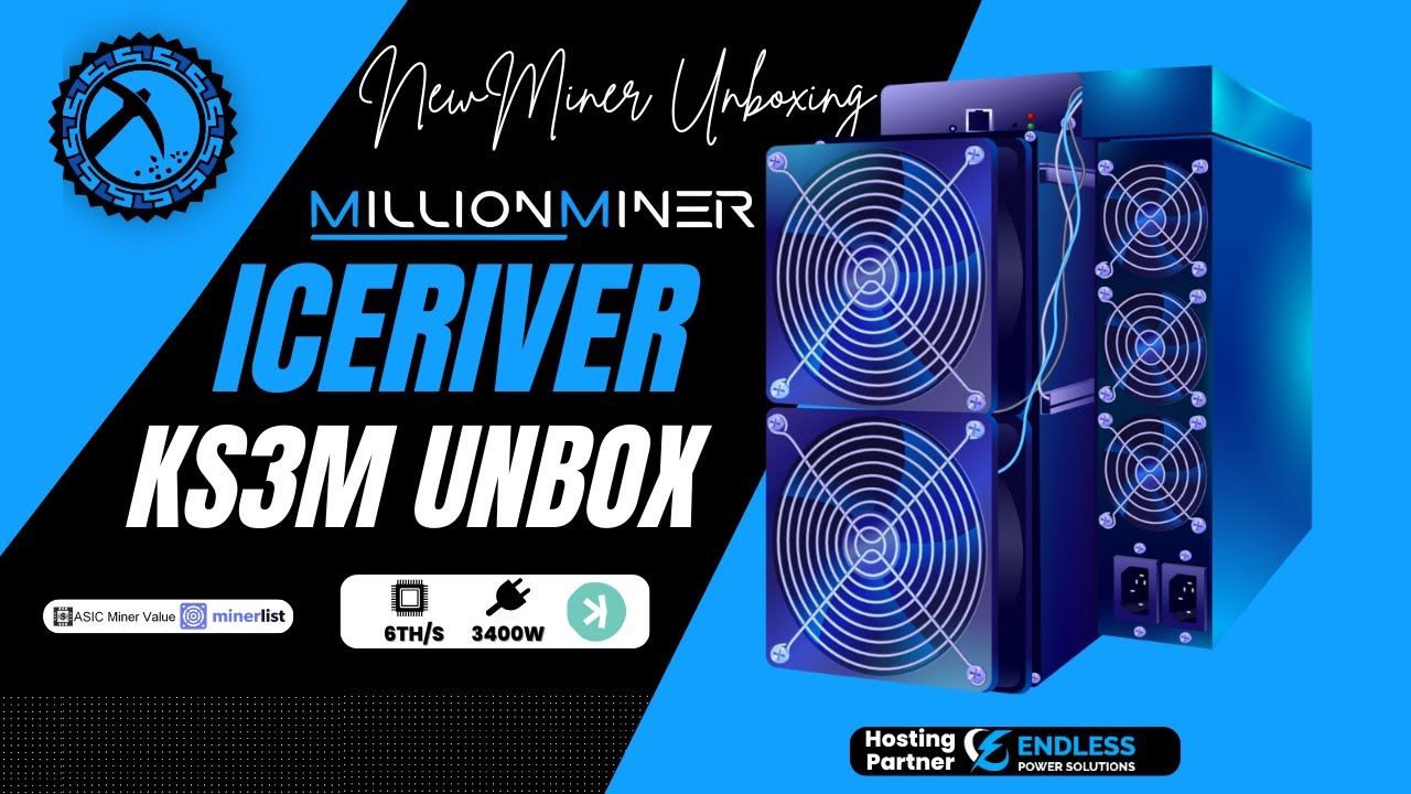 IceRiver KS3M (6TH/s) Kaspa Miner (Unboxing & Setup Tutorial)