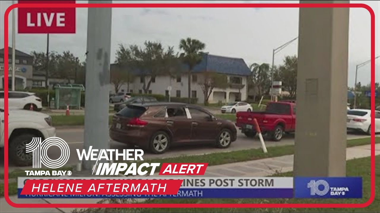 Gas shortage causes long lines after Milton in Tampa