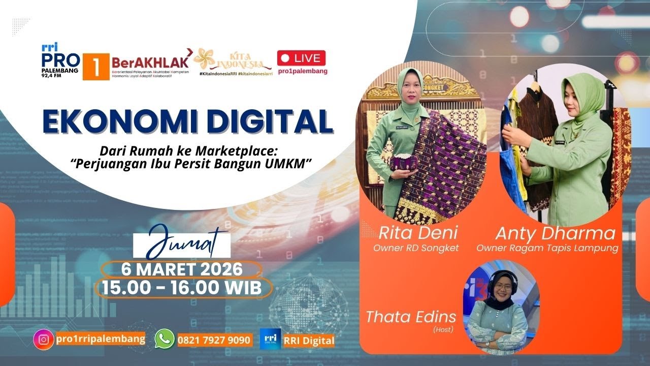 EKONOMI DIGITAL | RRI PALEMBANG - 06 MARET 2026