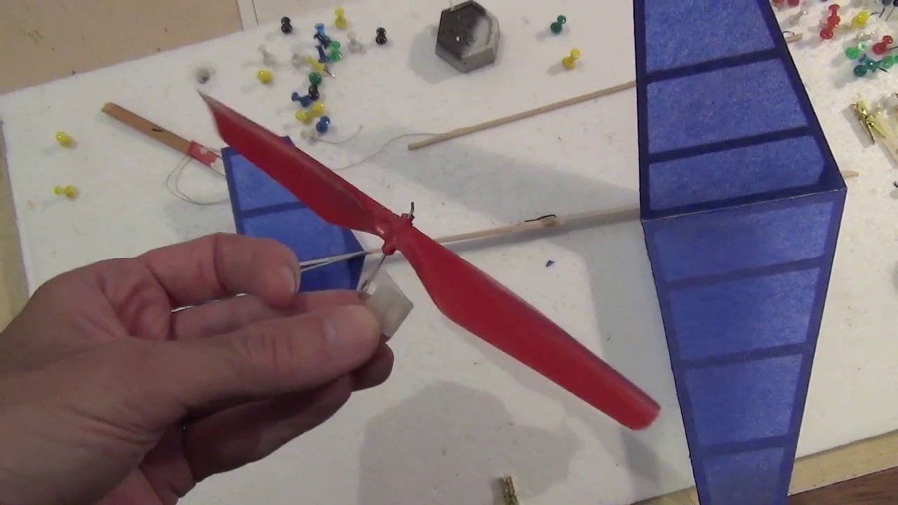 Zaic X-15 rubber powered model aircraft, build and trim flights