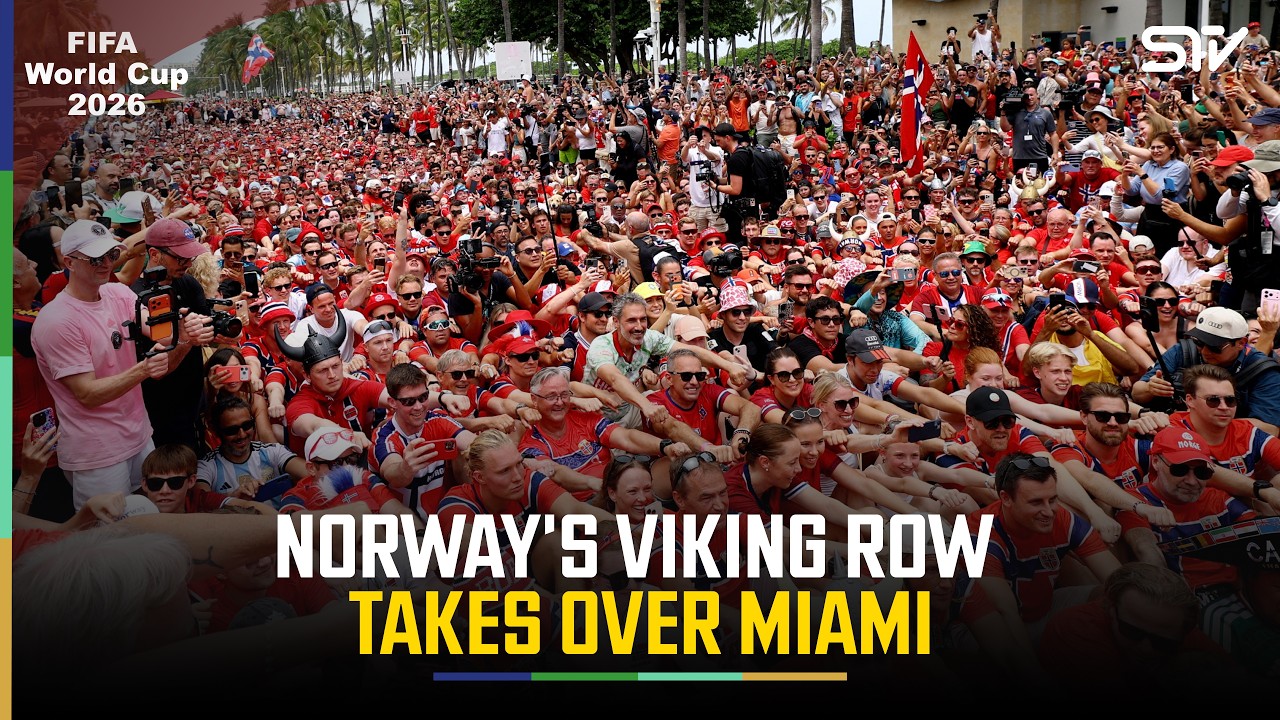 Norway Fans Take Over Miami Beach With Epic Viking Row | FIFA World Cup | ZO1H