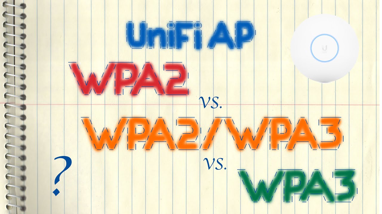 Ubiquiti UniFi Wi-Fi Access Point - WAP2 Vs. WPA3 Vs. WPA2/3