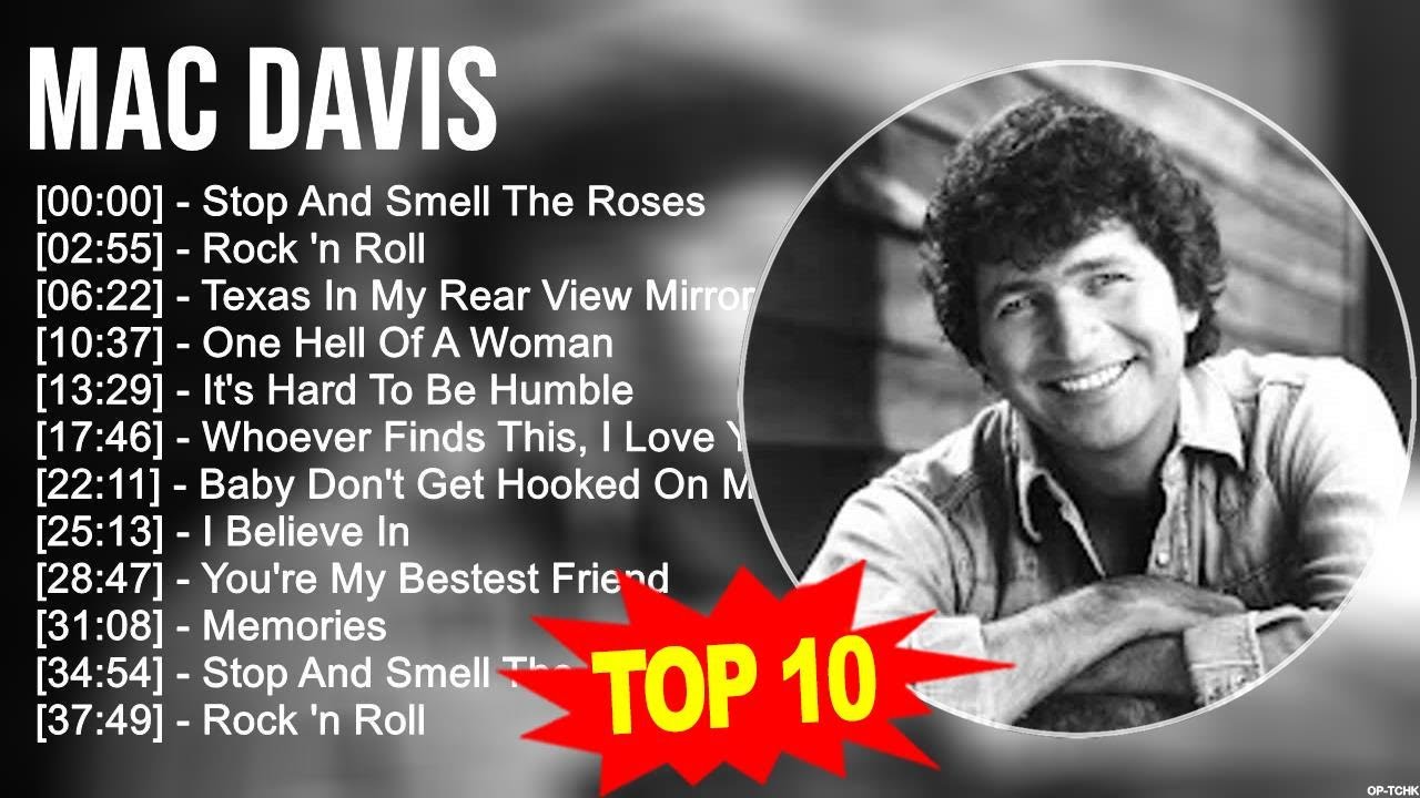 M a c D a v i s Greatest Hits 💚 Top 200 Artists of All Time 💚 80s 90s Country Music