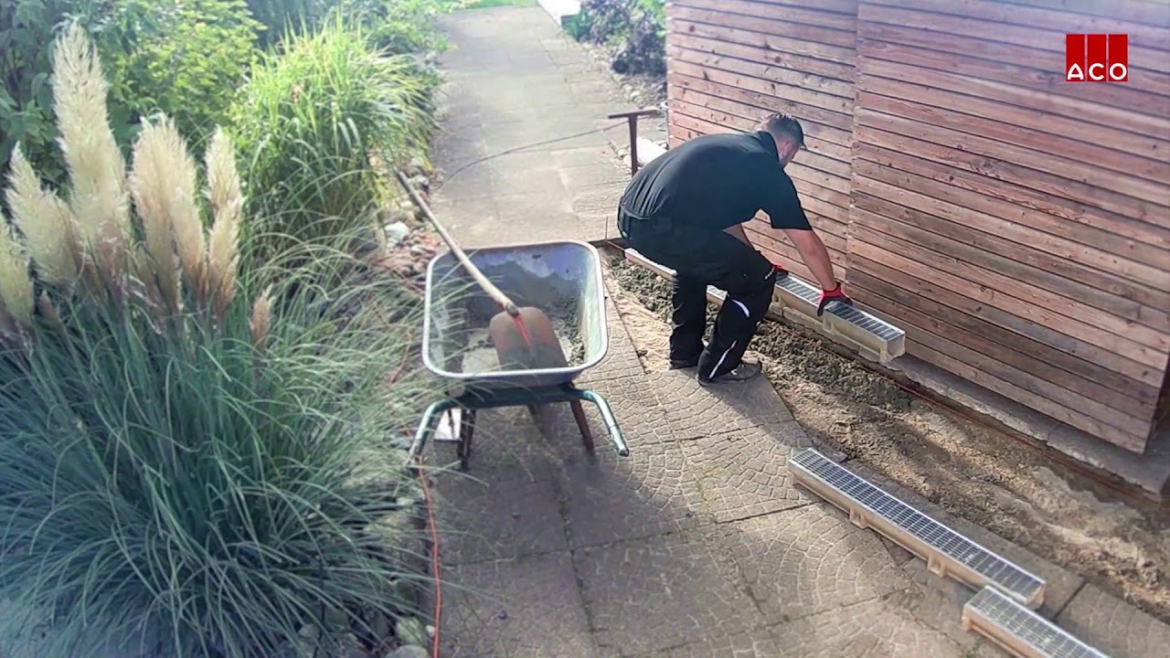ACO Self Euroline Drainage Installation