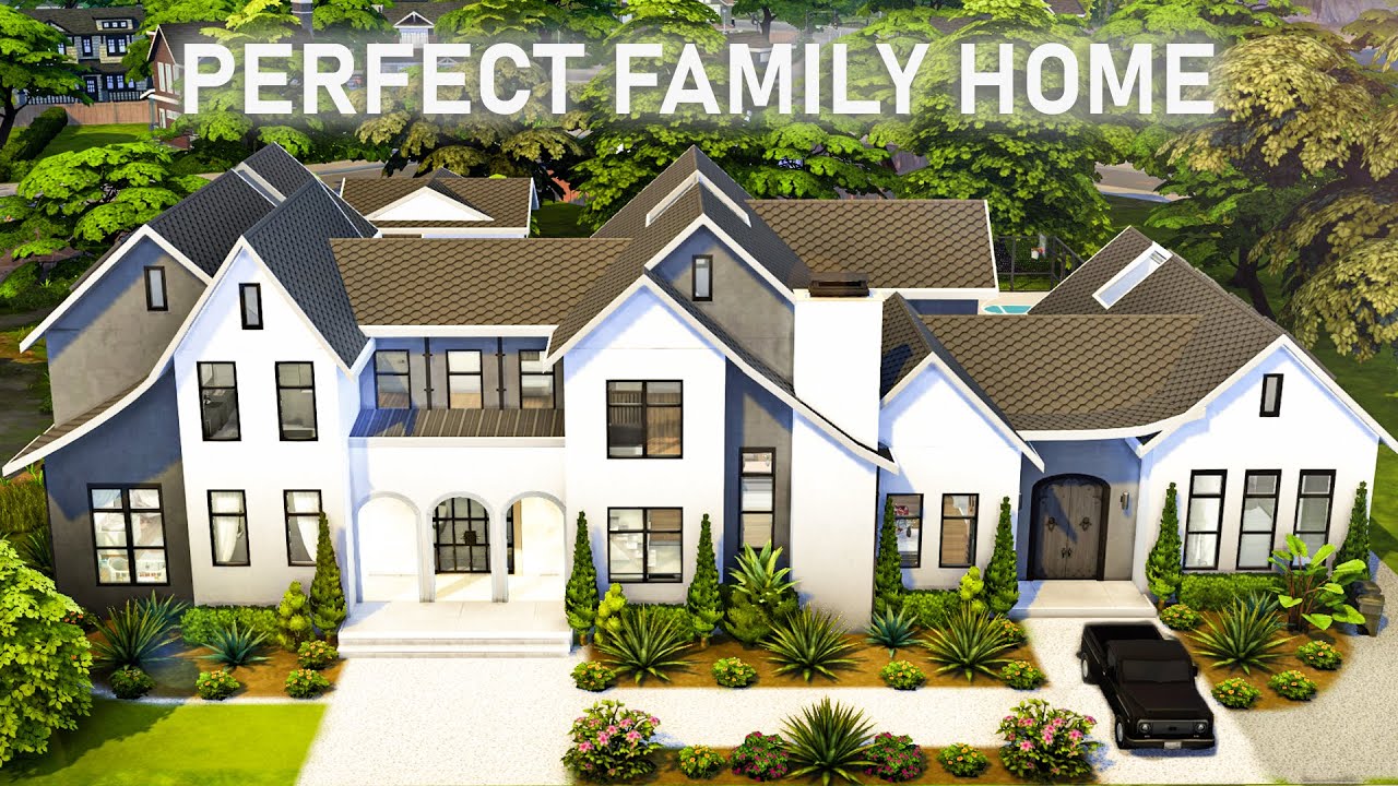 Big Perfect Family Home | Sims 4 Speed Build + Full Tour | NO CC