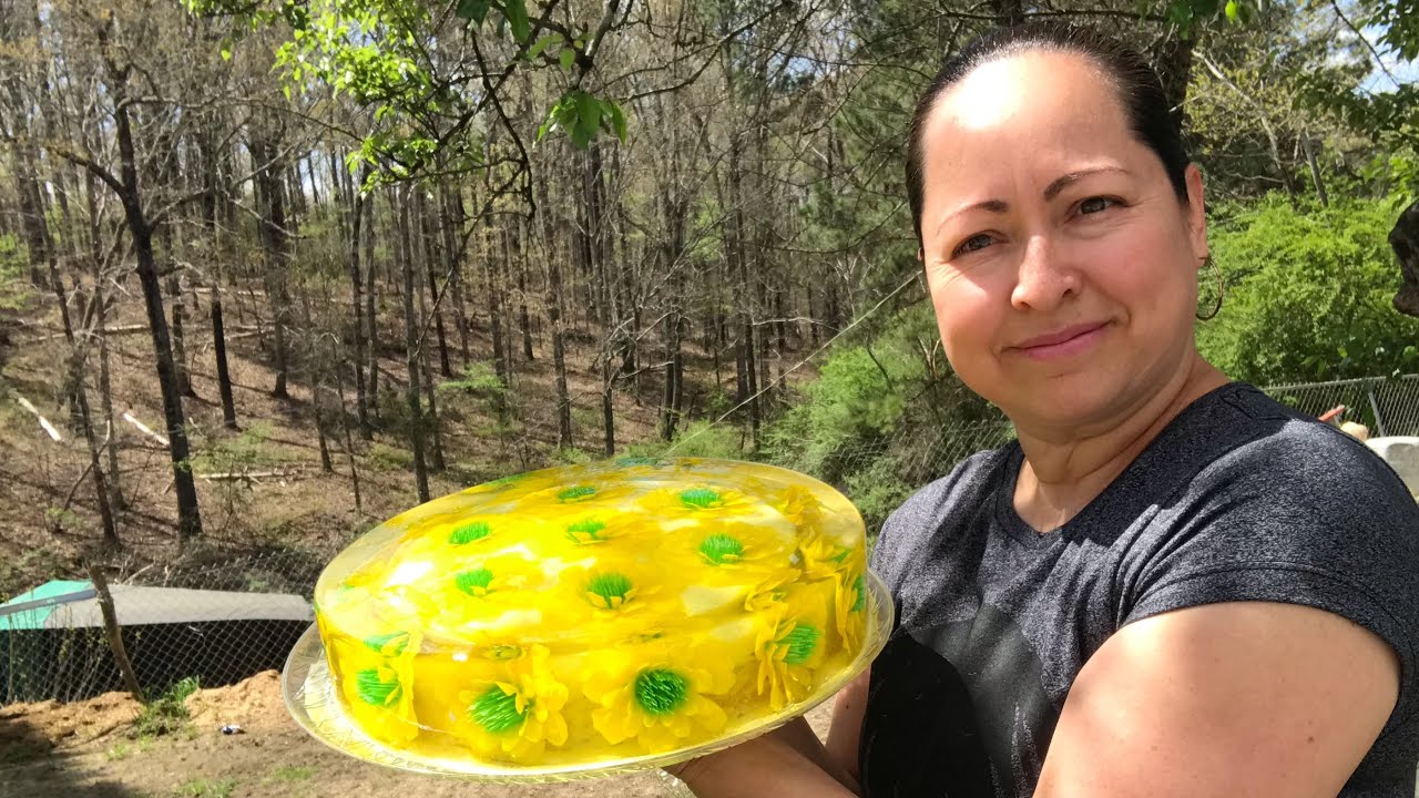 Gelatina 3D Con Pan De Pastel 3 Leches De Relleno Deliciosa Día De Las Madres