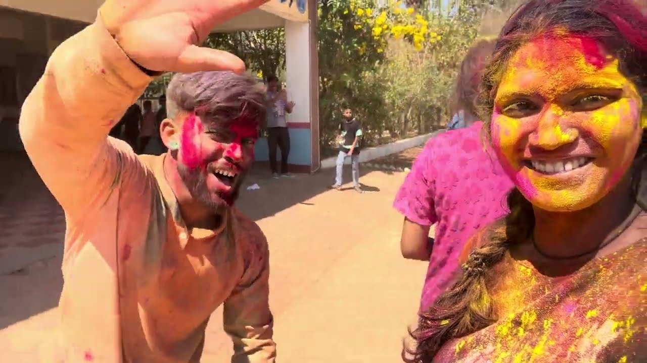 || EMRS ka 🫟होली 🫟celebration || #trending #school #viral #schoollife #emrs #celebration 