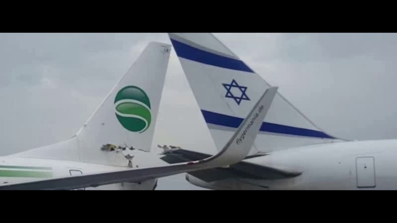 GERMAN & ISRAELI JETS COLLIDE IN DRAMATIC RUNWAY INCIDENT (VIDEO)