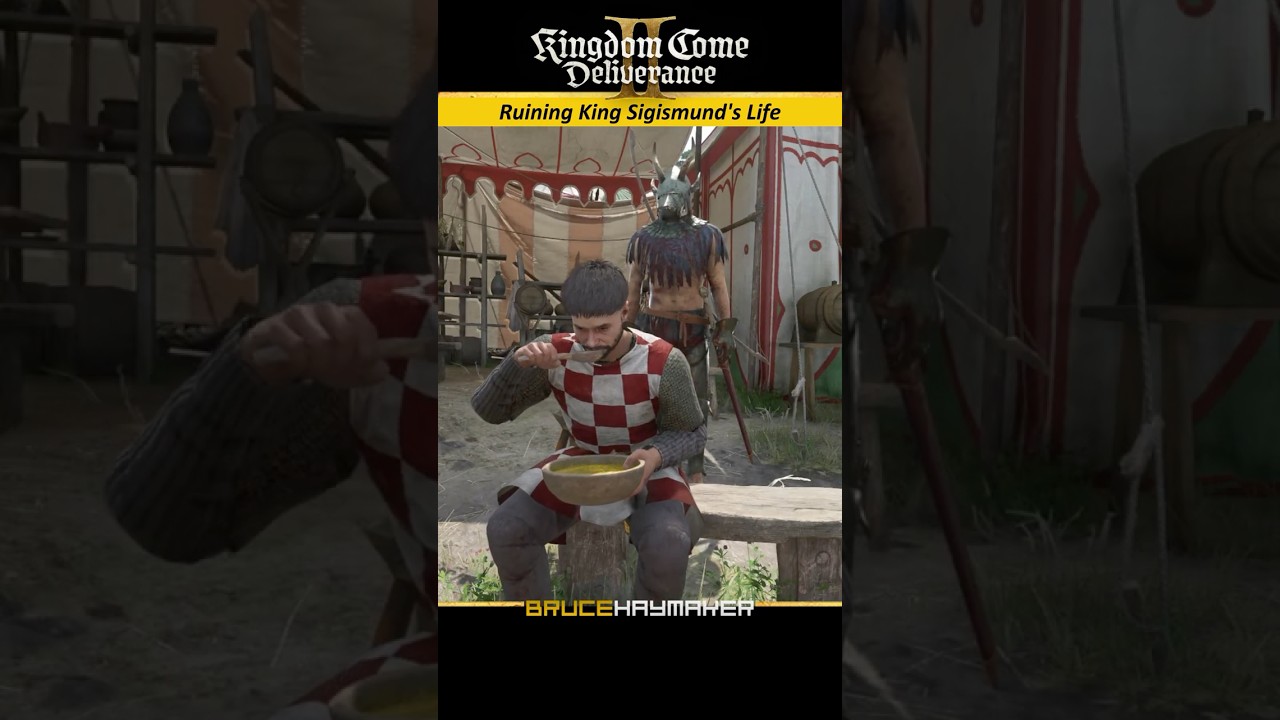 Henry scares off Sigismund               #kcd2 #kingdomcomedeliverance2 #funnygameplay #funnygaming