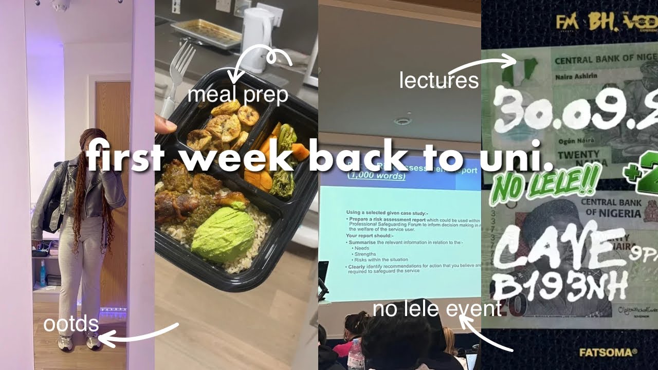 first week back at BCU | social work student: sunday reset, ootds, late lectures, yapps + more