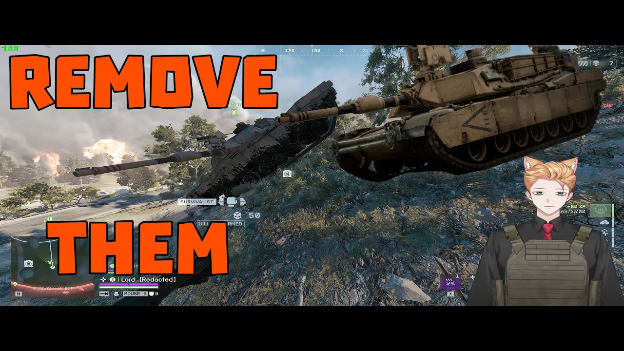 Удалите Танки / Delete Tanks From the BR game Battlefield 6 REDSEC