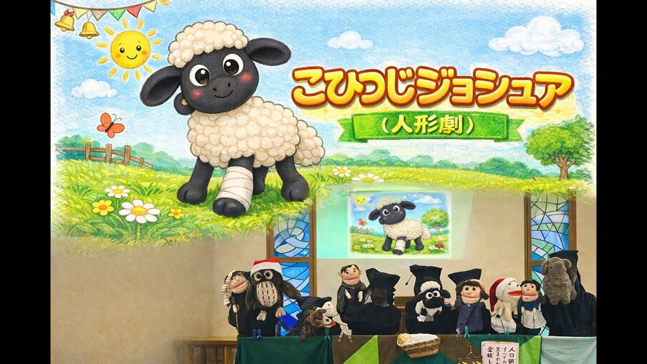 【人形劇】こひつじジョシュア（無料台本の提供）　＃三島キリスト教会　＃人形劇　＃クリスマス　＃台本