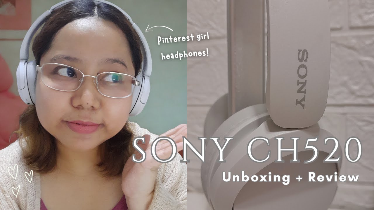 🎧 SONY CH520 unboxing + review | aesthetic headphones, minimalist design, Pinterest girl headphones