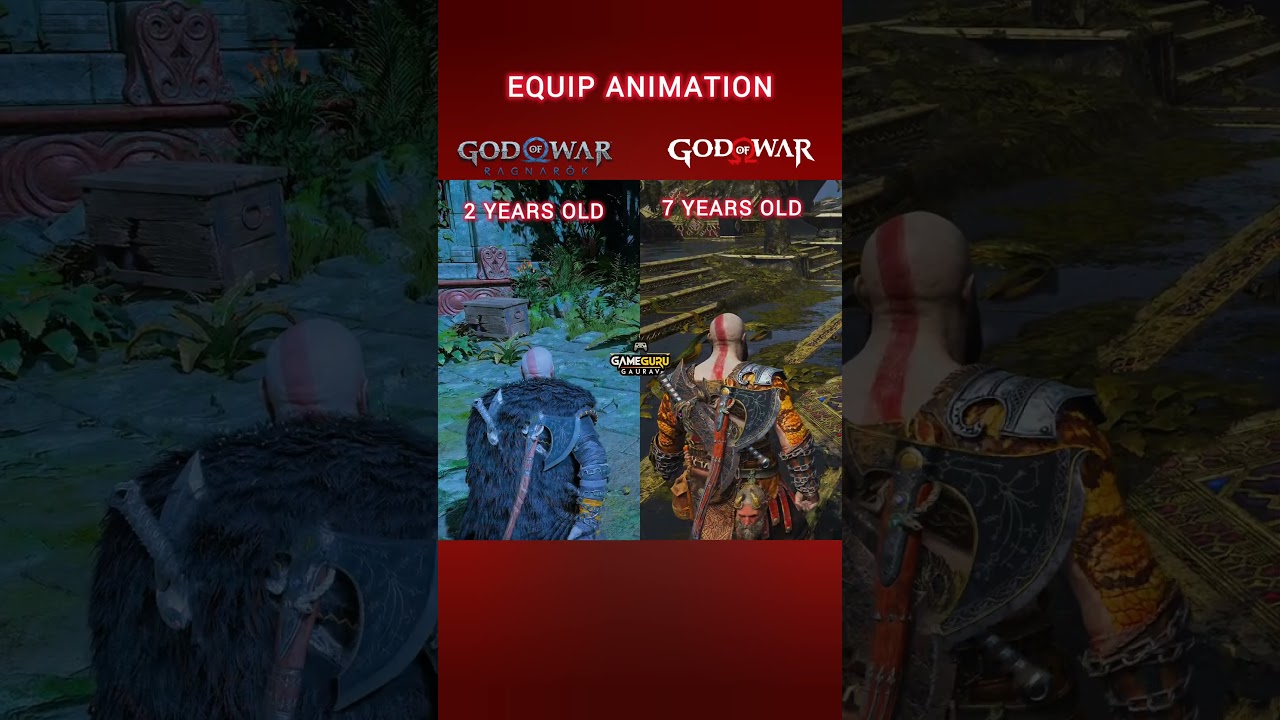 Weapon Equip Animation Test | God of War Ragnarok vs God of War #godofwar #godofwarragnarok
