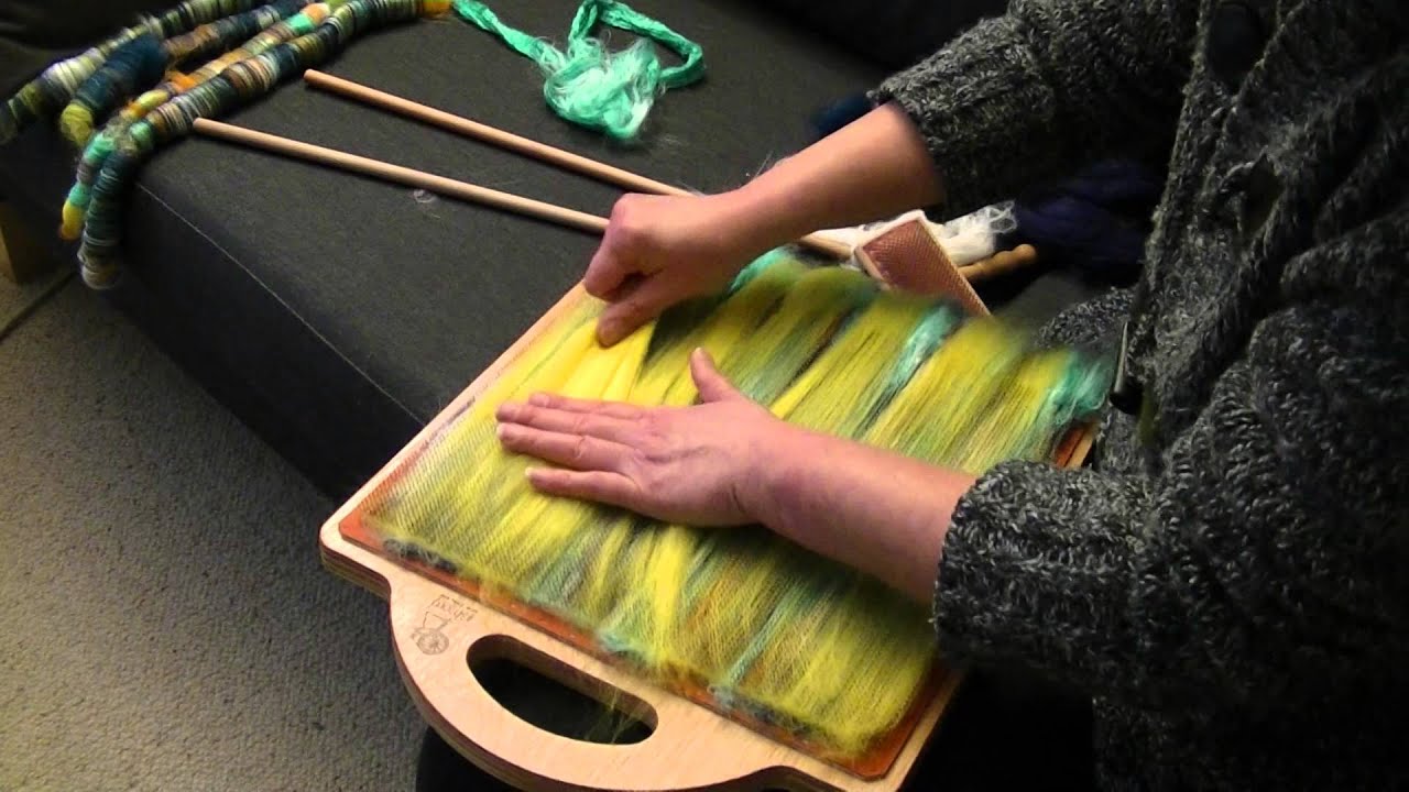 Fasern mischen mit dem Ashford Blendingboard