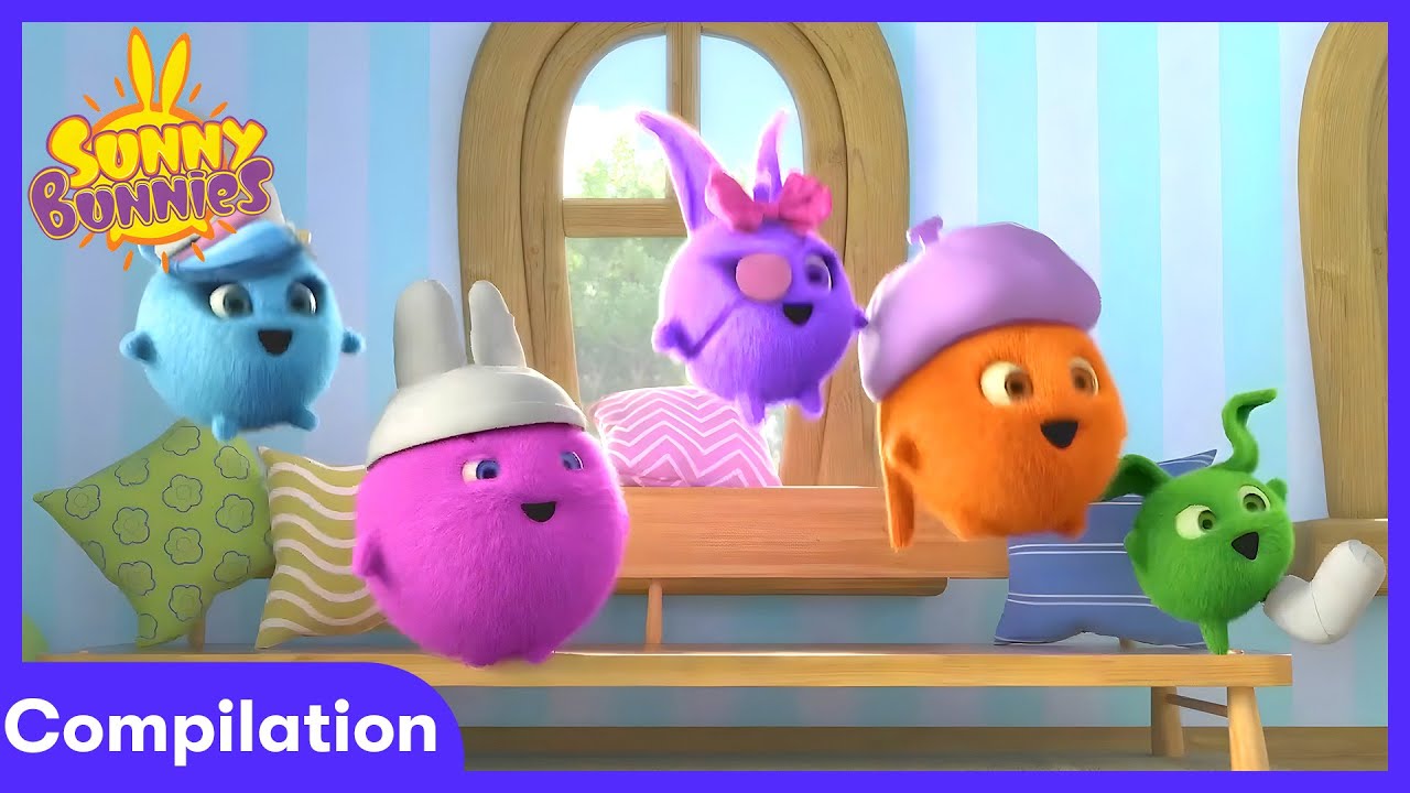 Sunny Bunnies - Cinco Conejitos Saltando | Dibujos Infantiles | WildBrain Rincón de Confort