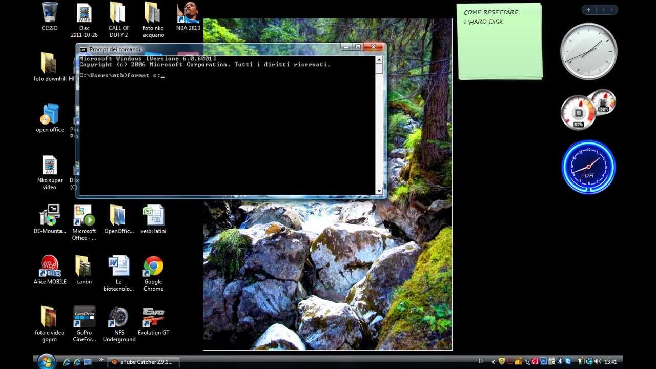 Come formattare l'hard disk (HDD) ita