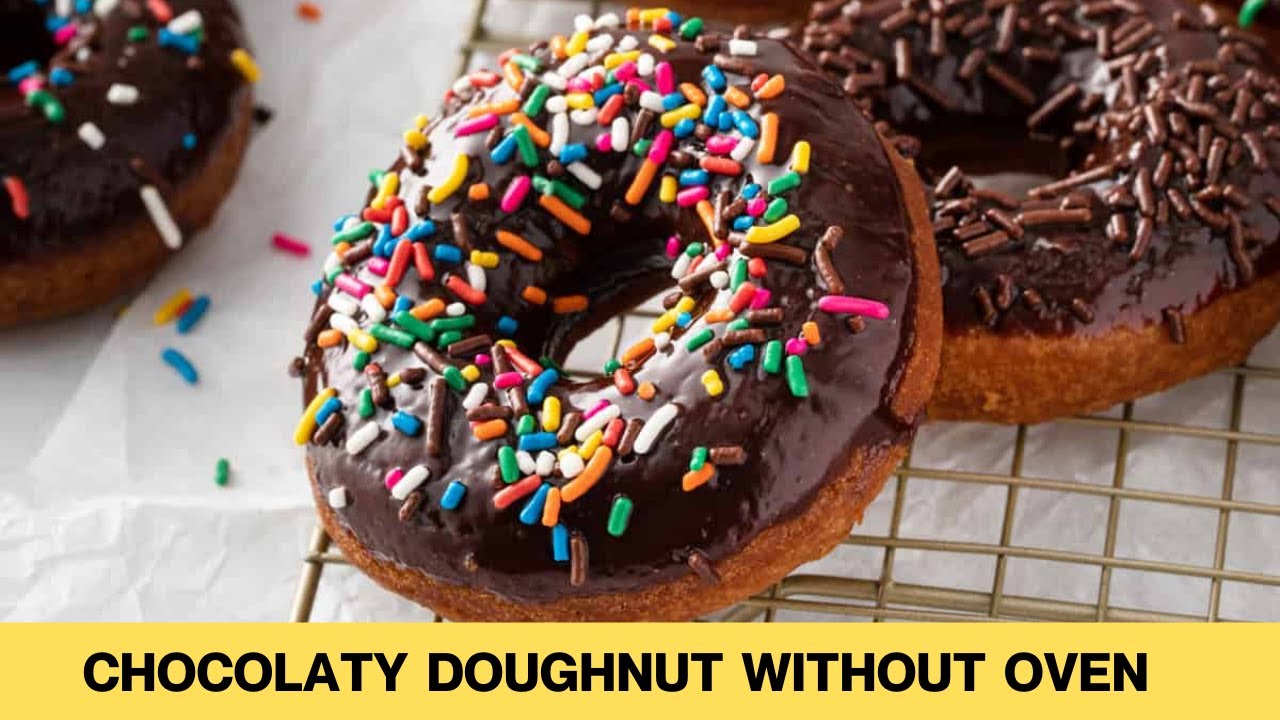 Chocolaty Doughnut without Oven /Easy Doughnut recipe By Food Fusion Family Recipe