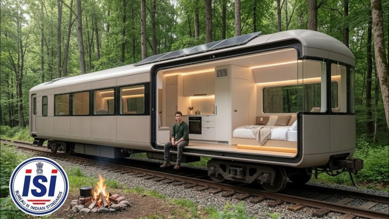 Building a Hidden Home Inside an Old Train Car in the Forest