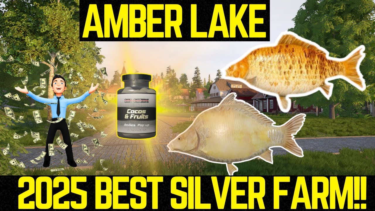 Russian Fishing 4 BEST SILVER FARM (Amber Lake)