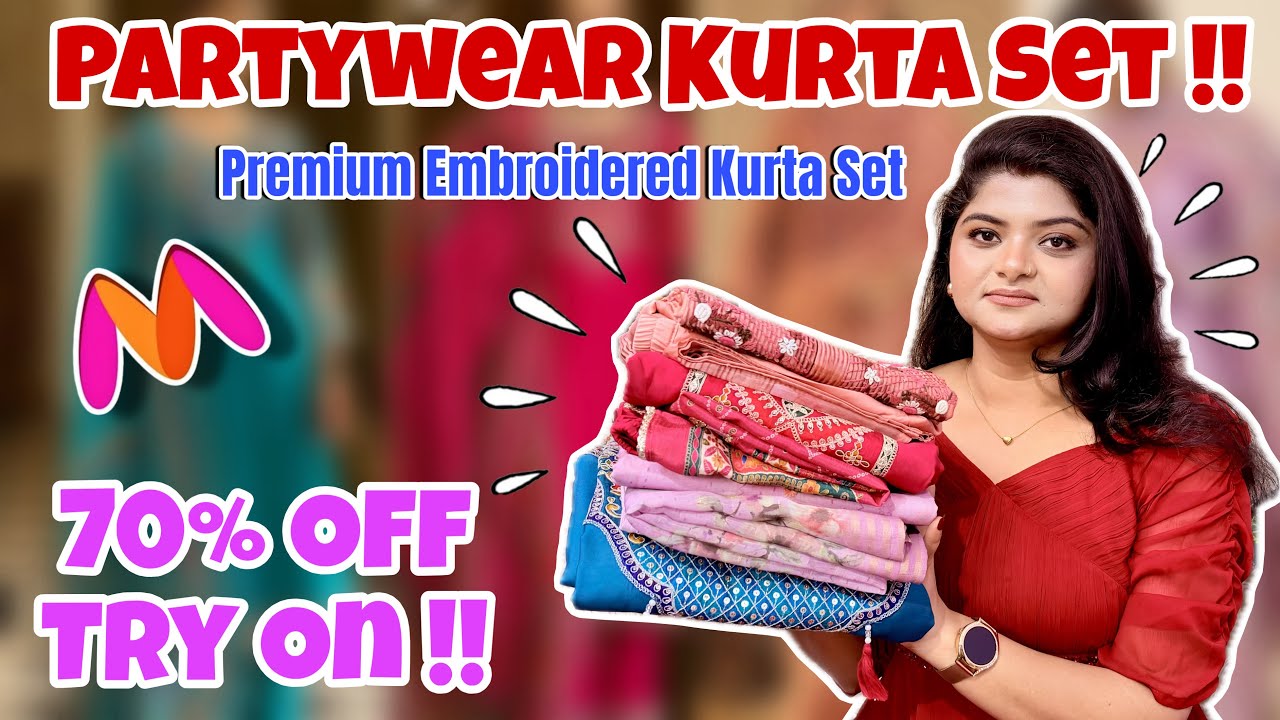 Myntra Kurta Pant Duptta Set Haul | Myntra Party Wear Kurta Set Haul | Myntra Haul