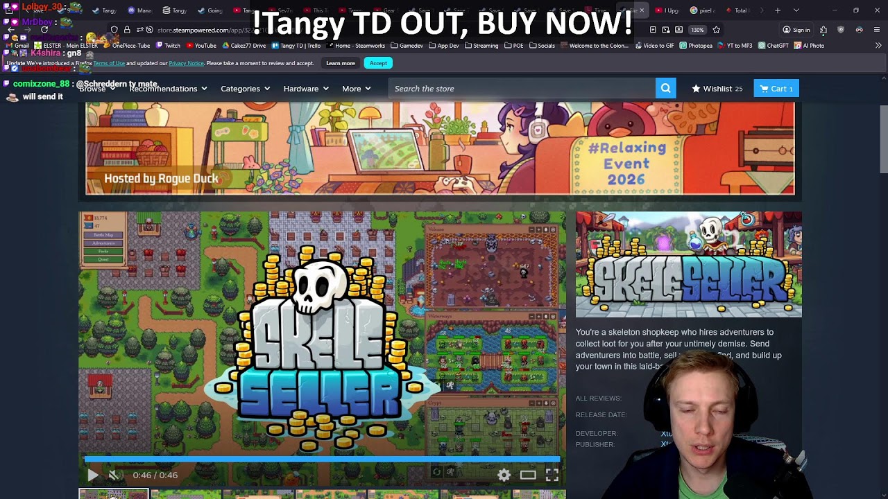 C++ Tangy TD, IS OUT! Revenue Out! Lirik Played My GAME! Big Update Today!