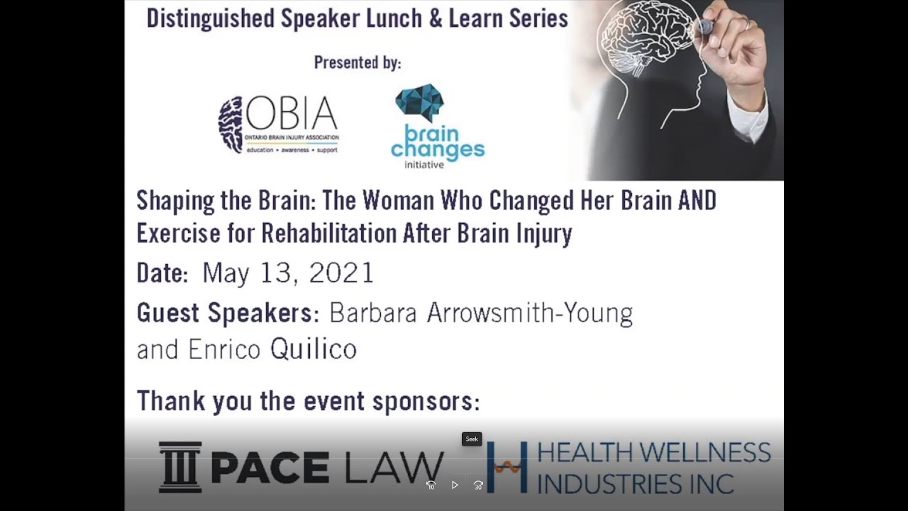 Shaping the Brain AND Exercise for Rehabilitation After Brain Injury