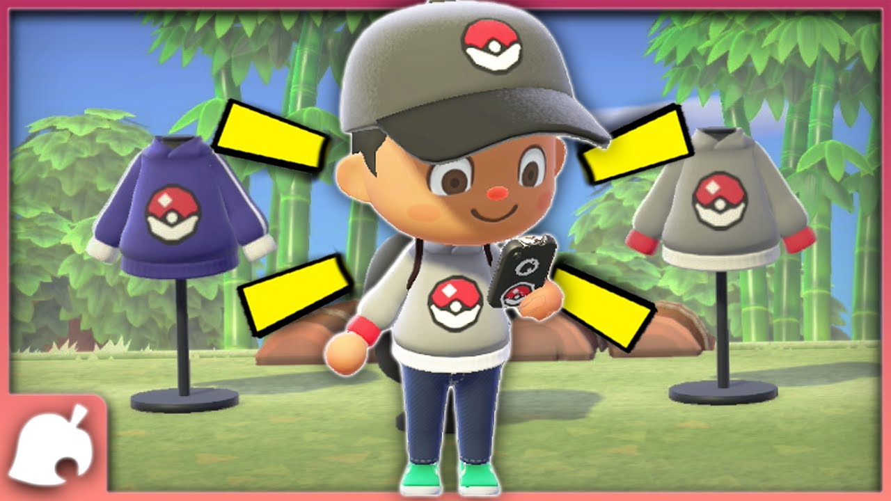 FULL POKEBALL OUTFIT in Animal Crossing New Horizons | How To Make Pokeball Outfit