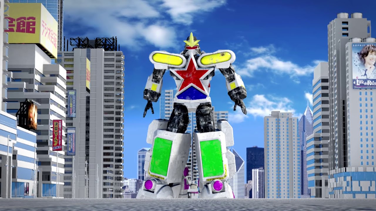 MEGAZORD FIGHT - DAIZYUJIN II  VS super zeo megazord - Ohblocker short movie (fanfilm) 3D model