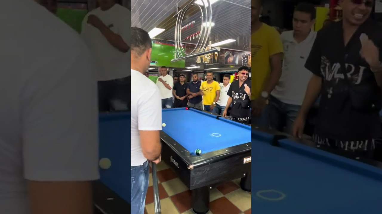 Reto en el billar de meter las 6 bolas 🎱 #billar #pool