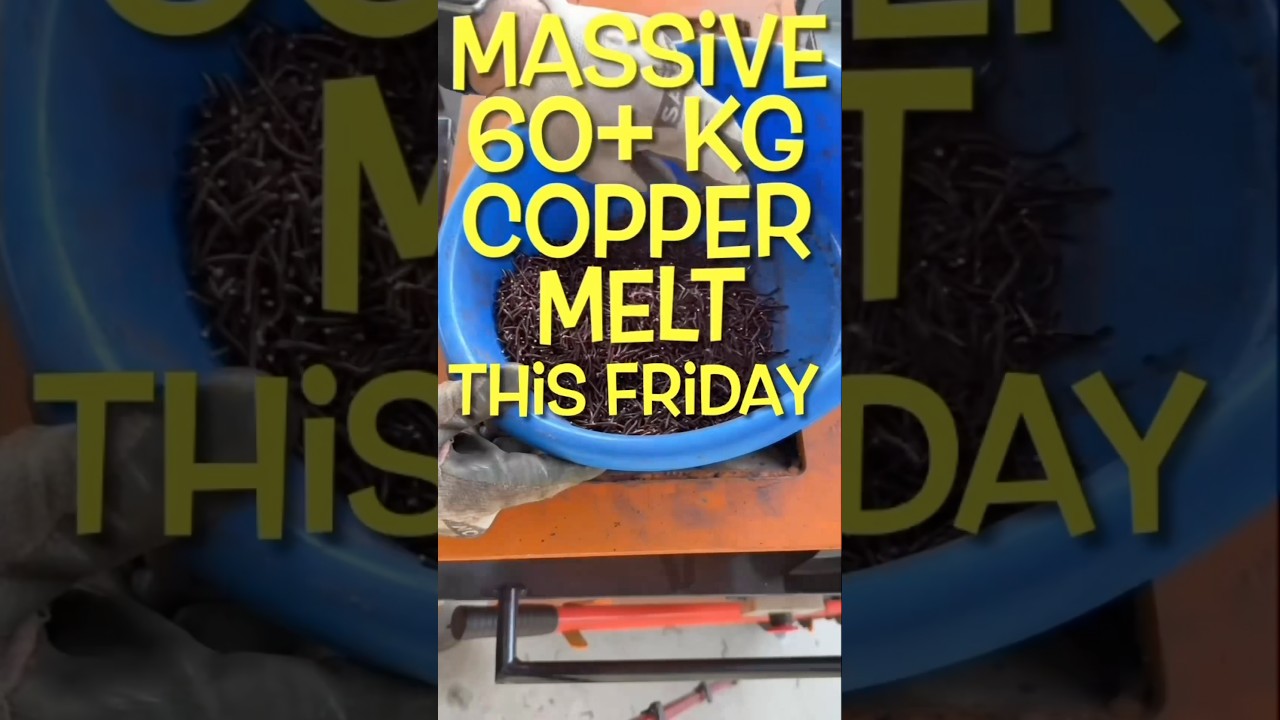 Copper Shredding - 60+ Kg  Copper Melt This Friday - ASMR Copper Shredding ￼