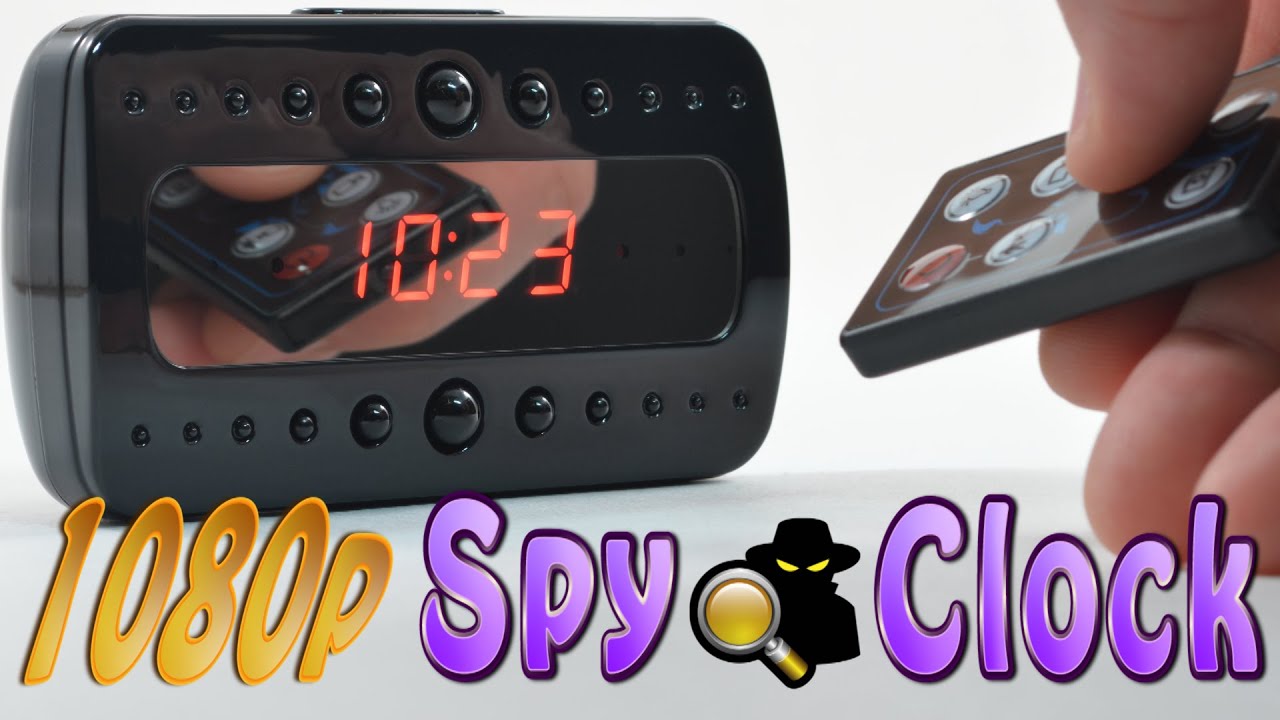 Black Stealth 1080p Spy Clock - Best Demo