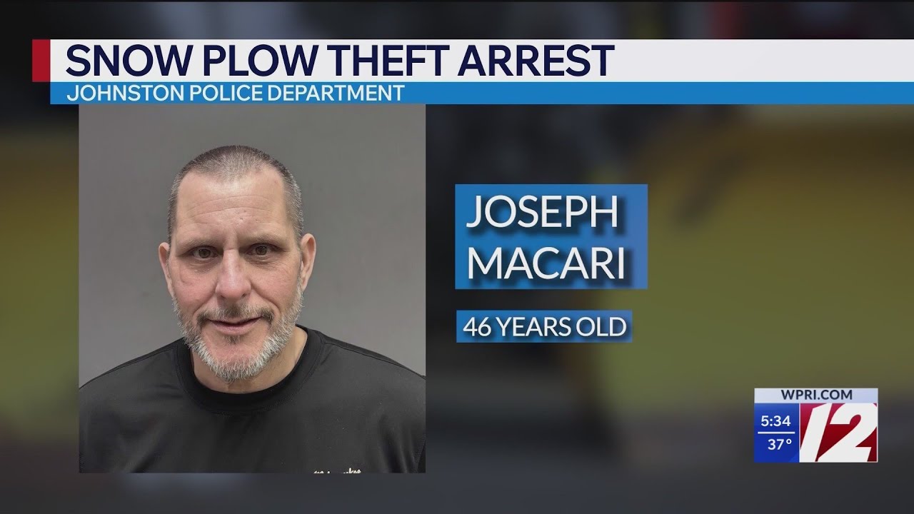Johnston man accused of stealing 3 town-owned snowplows