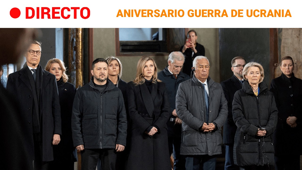 DIRECTO | UCRANIA: CEREMONIA de ANIVERSARIO por el CUARTO ANIVERSARIO de la GUERRA