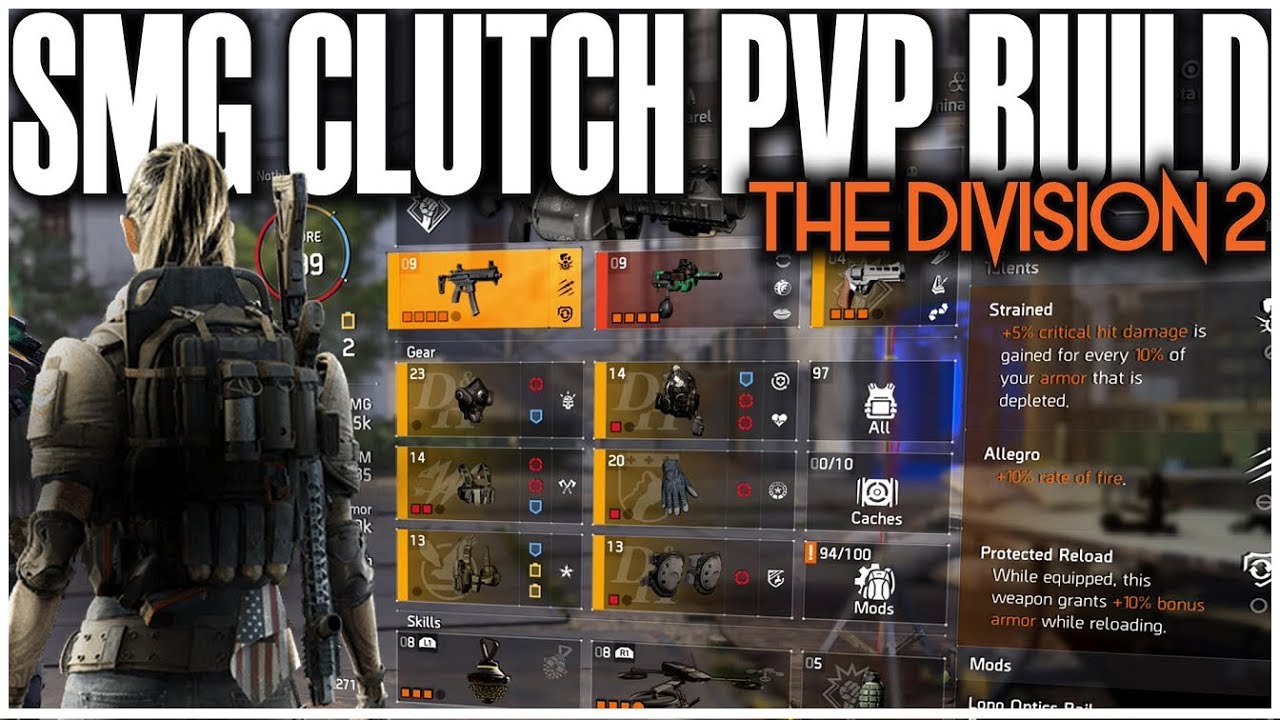 THE DIVISION 2 SMG CLUTCH PVP BUILD | TITLE UPDATE 6