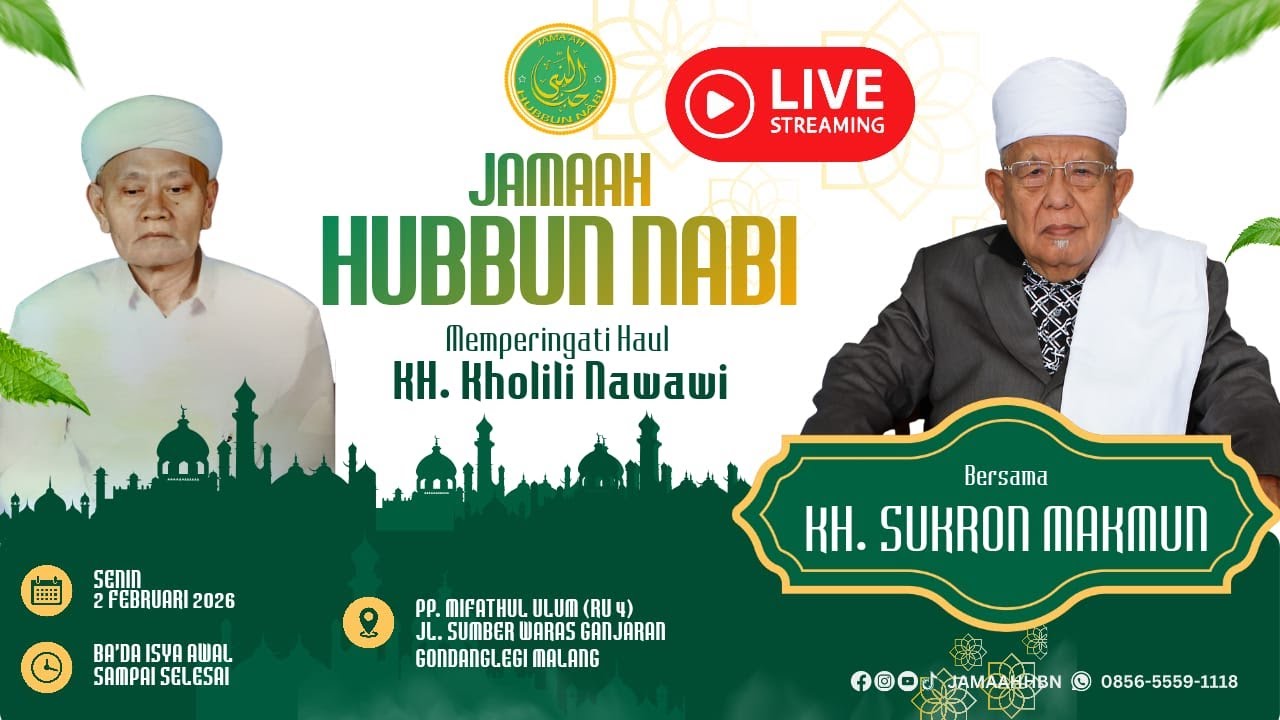 [Live Streaming] JAMAAH HUBBUN NABI || HAUL KH. KHOLILI NAWAWI - PPMU RU4 - GANJARAN - GONDANGLEGI