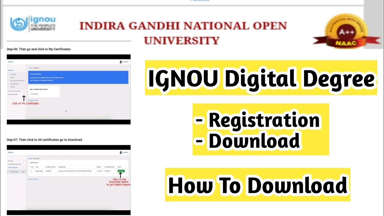 How To Download Digital Degree In IGNOU | Mister Ignou #ignou