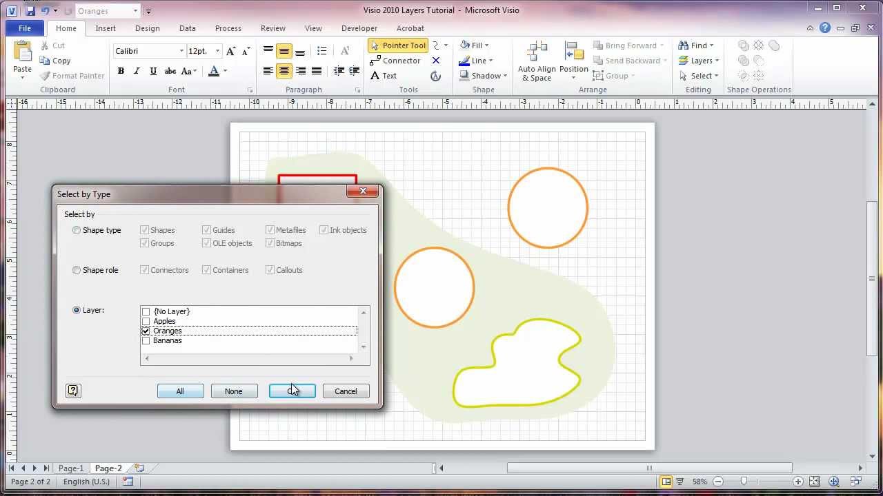 Visio 2010 Layers Tutorial