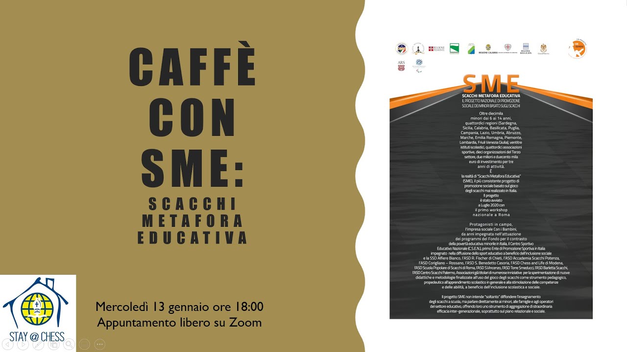 Caffé con SME: Scacchi Metafora educativa.