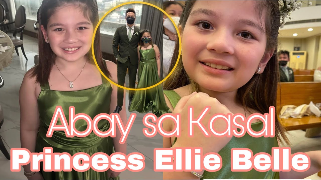 Ellie Eigenmann Ejercito Inabay sa kasal kasama ang kanyang dadi Jake, Lola Laarni at Tita Jerika