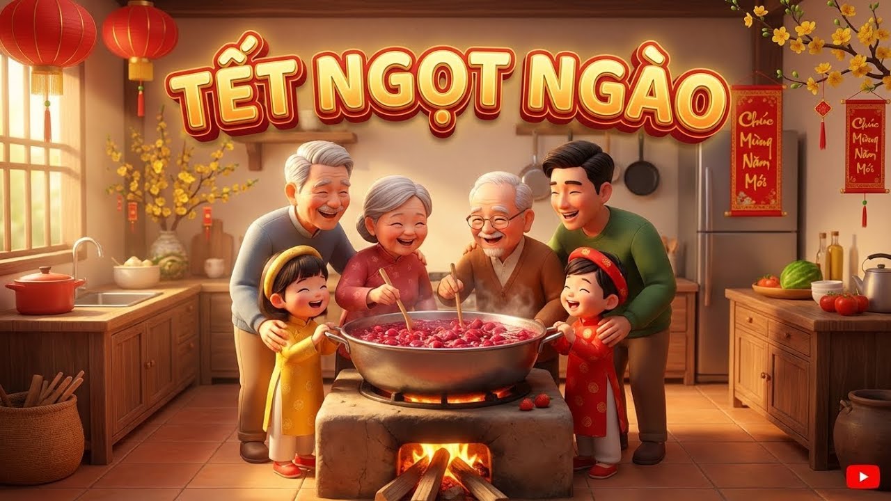 Bếp Mứt Thơm Lừng - Nhạc Tết Vui Nhộn - Tuyển Tập Nhạc Xuân Cho Bé