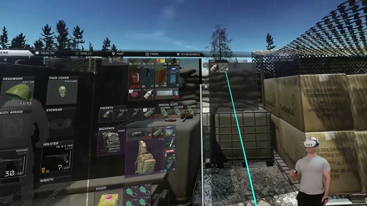 SPTVR TARKOV IN VR! HARDCORE MODE! E62