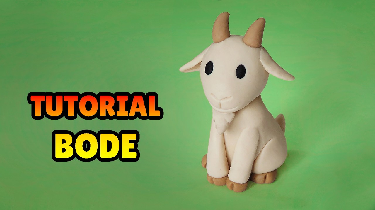🔴 FAÇA um BODE - Tutorial Fácil Biscuit, Pasta Americana, Clay ou Plastilina - DIY