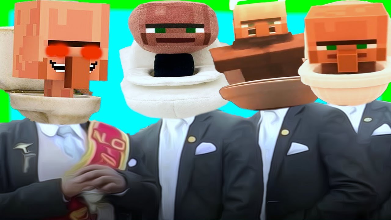 Minecraft Villager Skibidi Toilet - Coffin Dance Meme 3 (Remix)