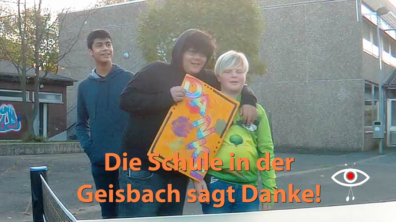 Spenden&uuml;bergabe f&uuml;r die Schule in der Geisbach