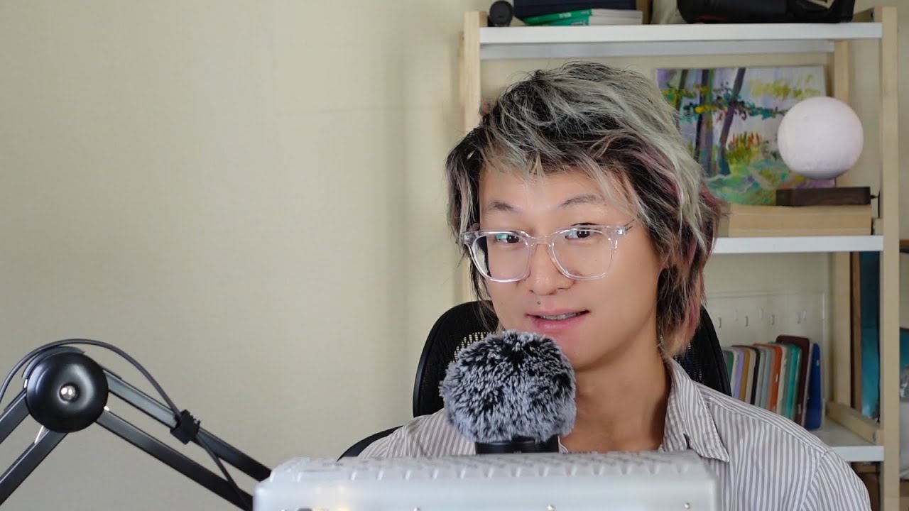 [No mid roll ads ASMR 1h30m] Study Session: Reading, Keyboard Typing for Notes & Snack Breaks